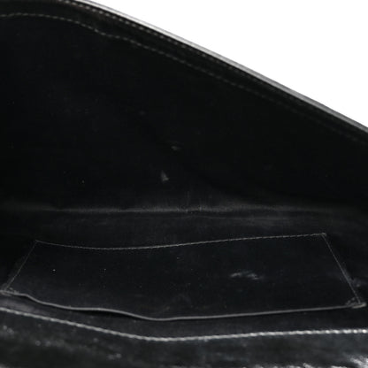Saint Laurent Textured Patent Monogram Large Belle De Jour Clutch Black 5 of 10