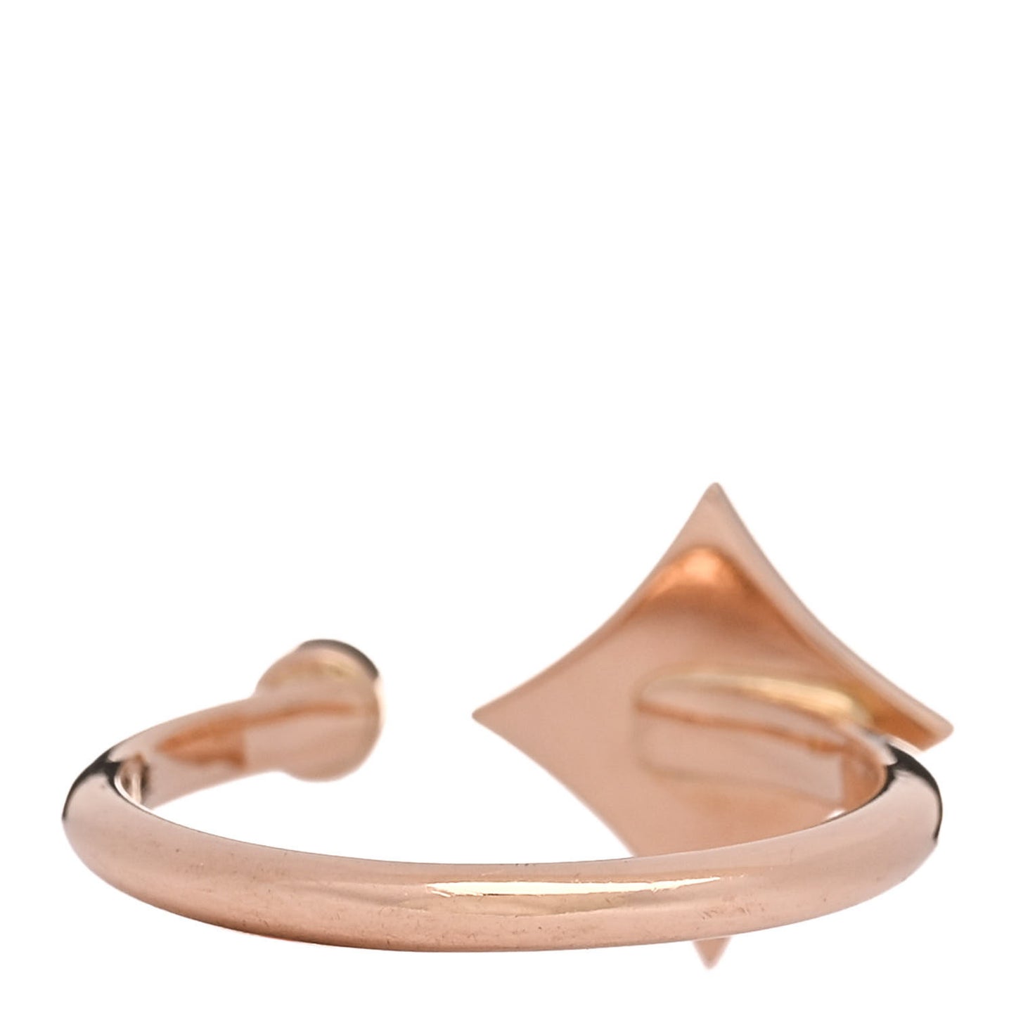 18K Pink Gold Diamond Mother of Pearl Mini Color Blossom Star Ring 52 6