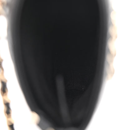 Chanel Caviar Quilted French New Wave Phone Holder With Chain Black 5 of 12