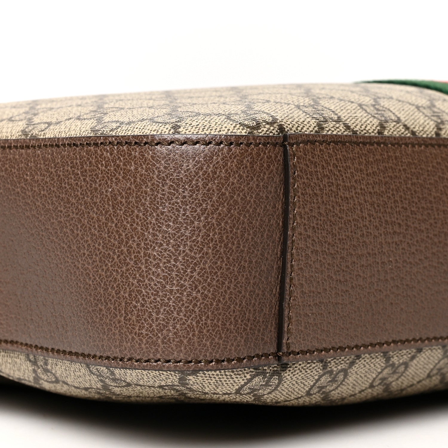 Gucci GG Supreme Monogram Textured Calfskin Web Medium Ophidia Briefcase Beige Ebony New Acero 10 of 11