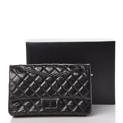Chanel Metallic Aged Calfskin Quilted 2.55 Reissue 225 Flap So Black 15 of 15