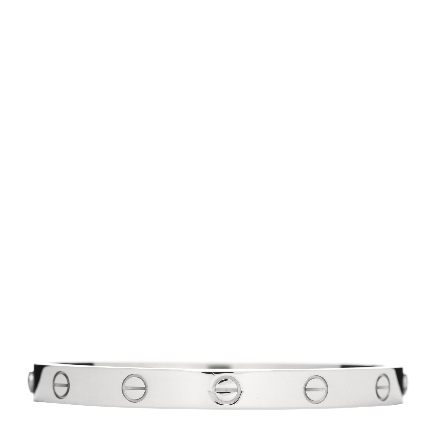 Cartier 18K White Gold LOVE Bracelet 17 1 of 4