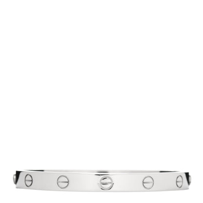 Cartier 18K White Gold LOVE Bracelet 17 1 of 4