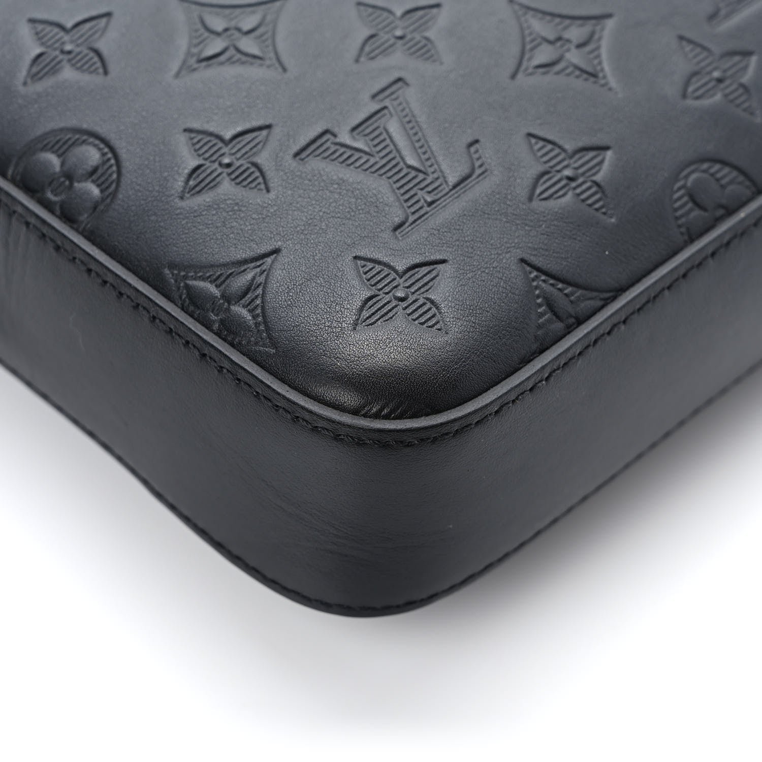 Louis Vuitton Calfskin Monogram Shadow Duo Messenger Black 9 of 11