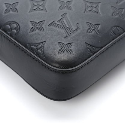 Louis Vuitton Calfskin Monogram Shadow Duo Messenger Black 9 of 11