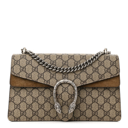 Gucci GG Supreme Monogram Small Dionysus Shoulder Bag Taupe 1 of 16