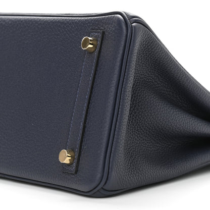 Hermes Togo Birkin 25 Bleu Nuit 9 of 11