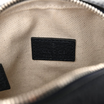 Gucci GG Supreme Monogram Textured Calfskin Web Mini Ophidia Messenger Beige Blue 6 of 10