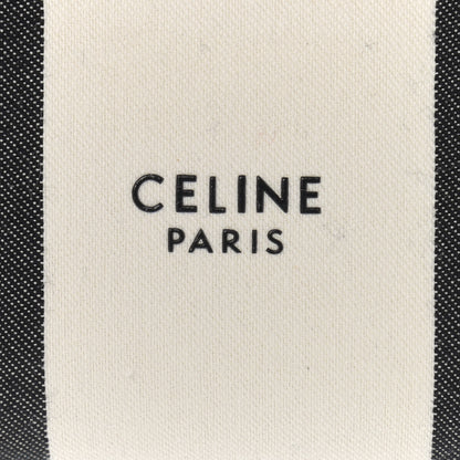 Celine Textured Canvas Small Sangle Bucket Bag Black 5 of 10