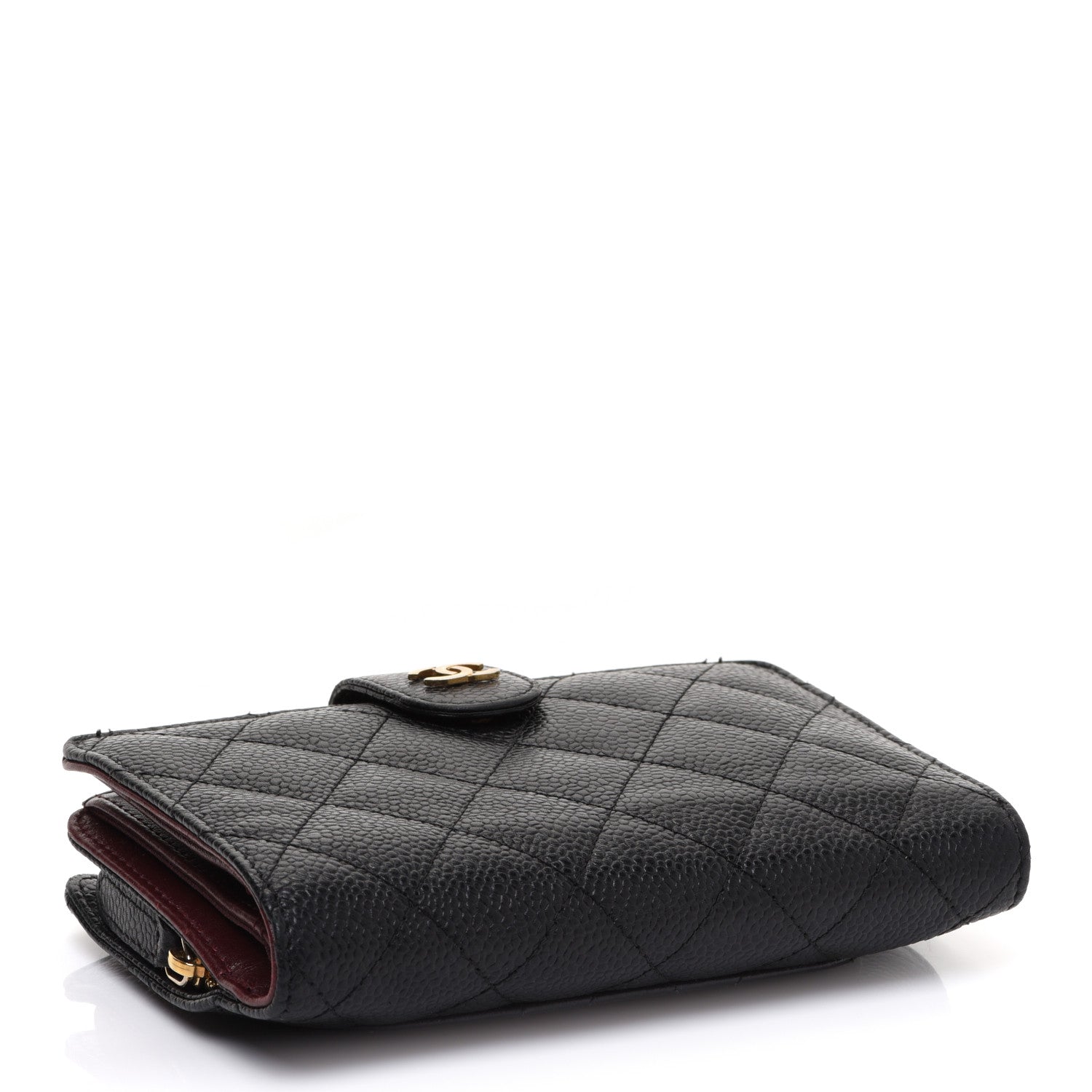 Chanel Caviar Quilted CC French Wallet Black 4 of 15