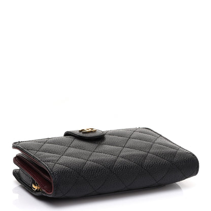 Chanel Caviar Quilted CC French Wallet Black 4 of 15