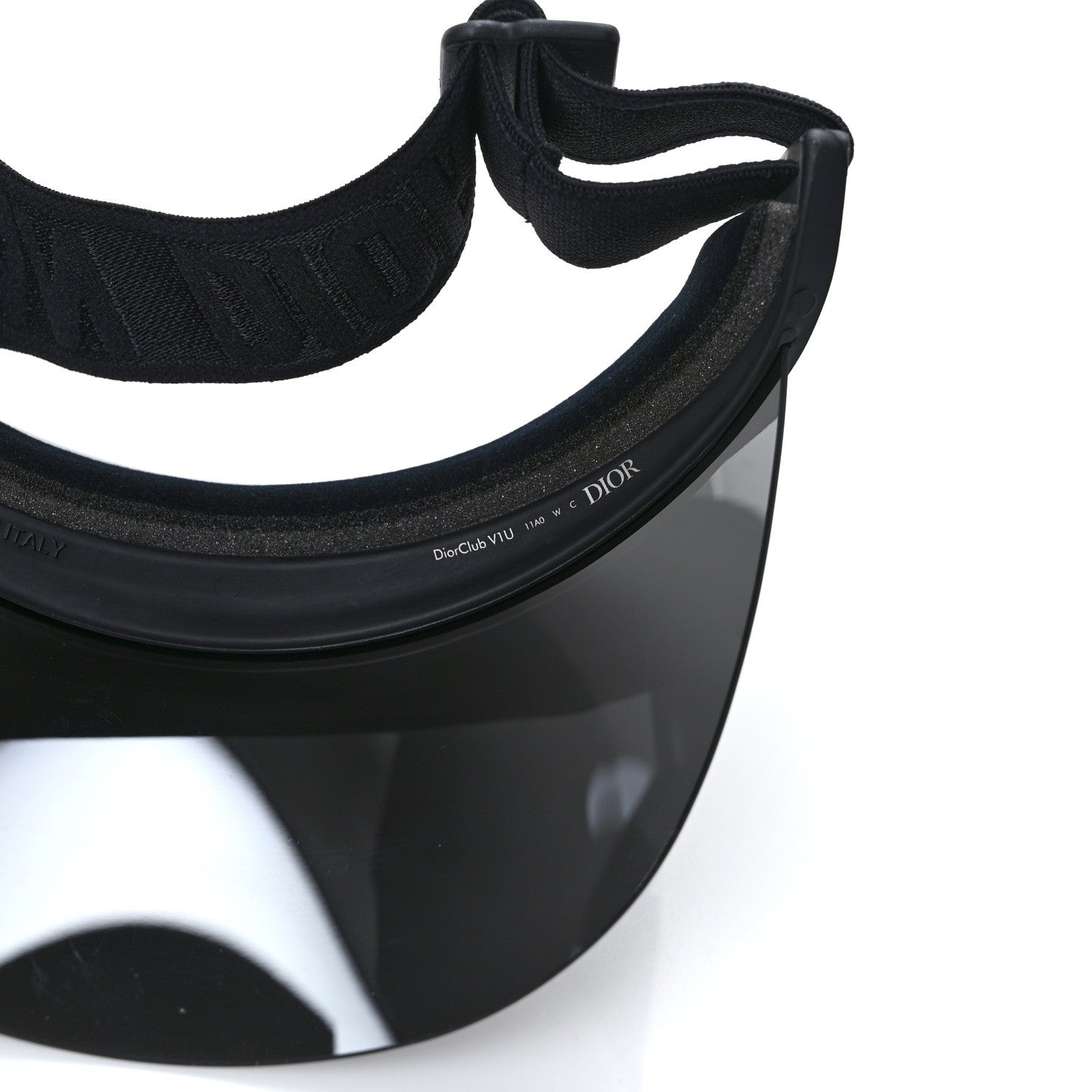 Christian Dior Mirrored DiorClubV1U Sun Visor Black 8 of 8