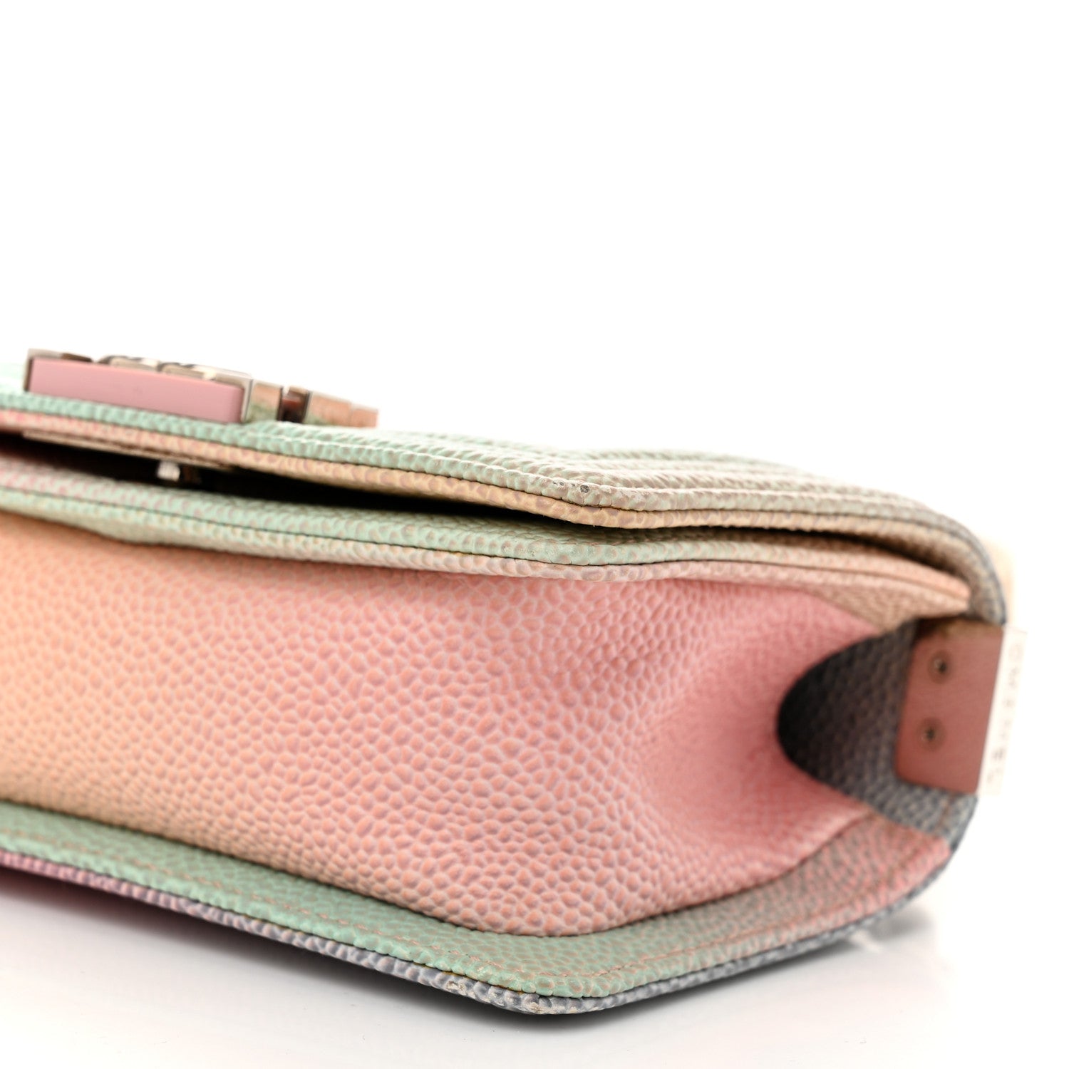 Chanel Caviar Quilted Mini Cuba Rainbow Boy Flap Pink Multicolor 10 of 11