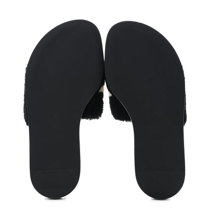 Louis Vuitton Shearling Magnetic Flat Mule 40 Black 5 of 8