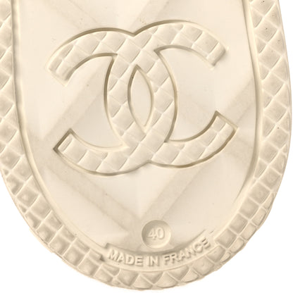 Chanel Caoutchouk CC High Boots 40 Light Pink White 8 of 15
