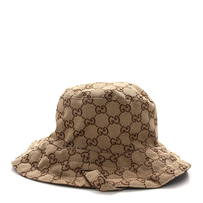 Gucci Canvas Monogram Reversible Bucket Hat Brown 4 of 14