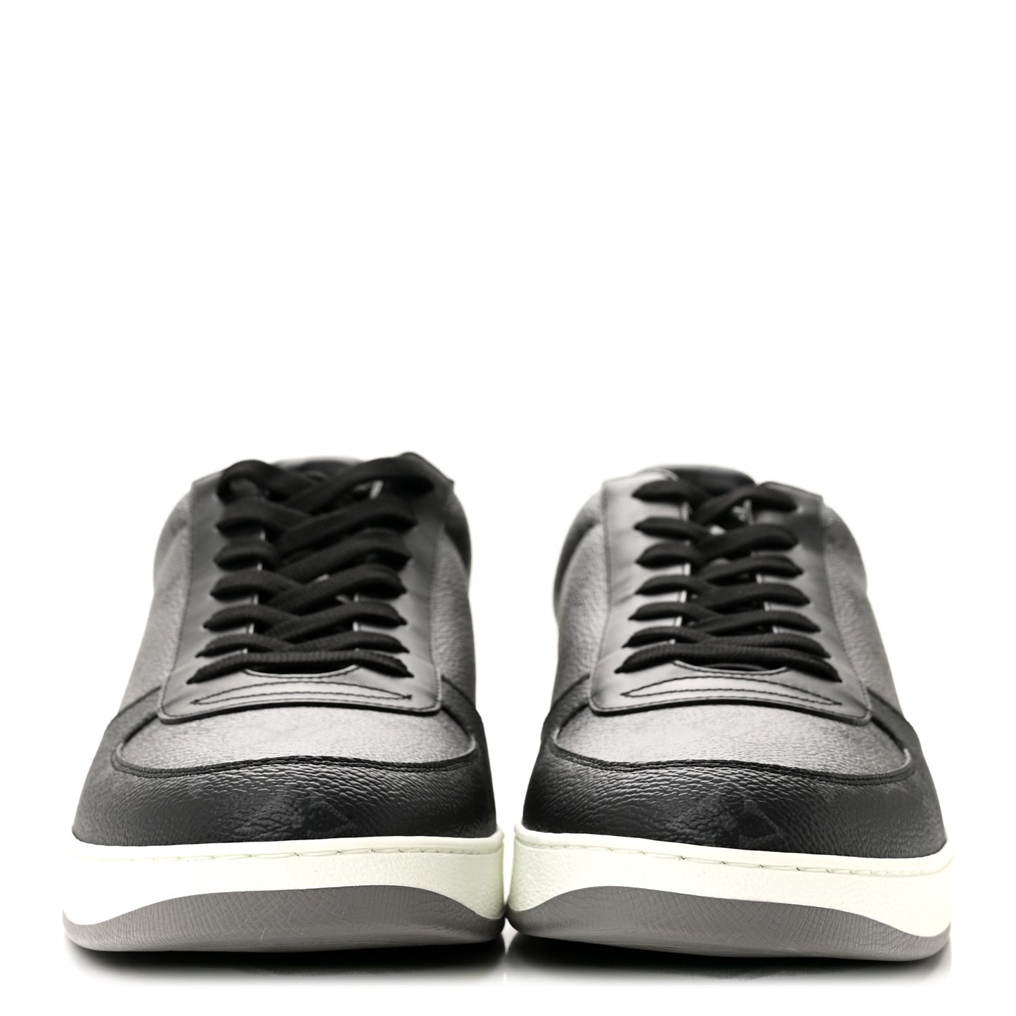 Reverse Monogram Eclipse Rivoli Mens Sneakers 10 Black