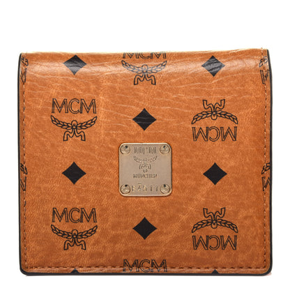 MCM Visetos ID Wallet Cognac 1 of 13
