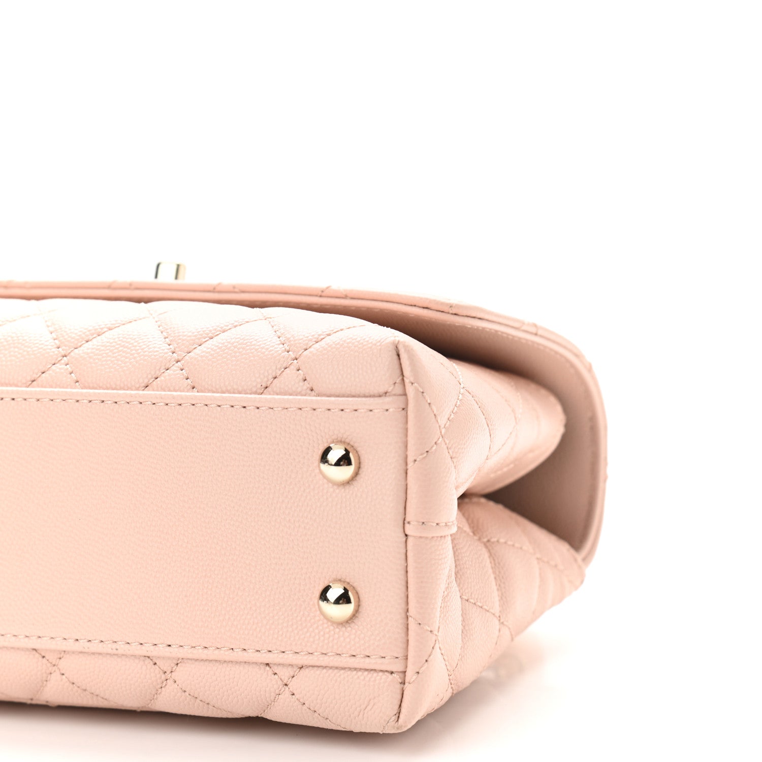 Chanel Caviar Quilted Mini Coco Handle Flap Light Pink 10 of 10