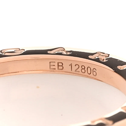 Bulgari 18K Rose Gold White Ceramic B.Zero1 Four-Band Ring 53 6.5 5 of 7