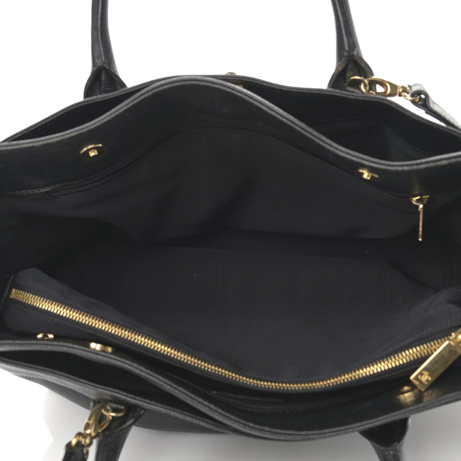 Chanel Calfskin Cerf Executive Shopper Tote Black 6 of 18