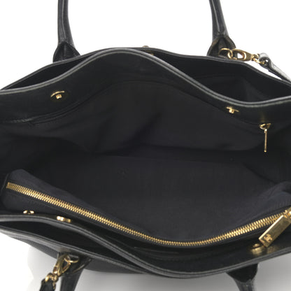 Chanel Calfskin Cerf Executive Shopper Tote Black 6 of 18