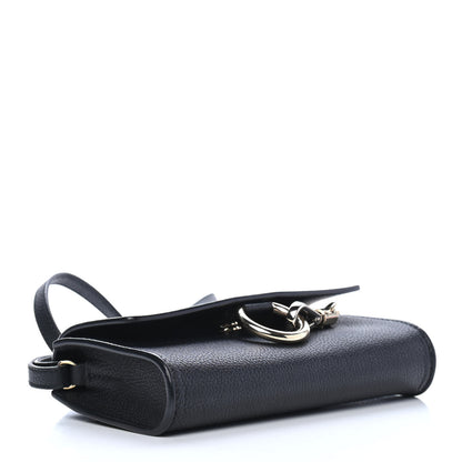 Chloe Grained Calfskin Lambskin Mini Faye Shoulder Bag Black 2 of 5