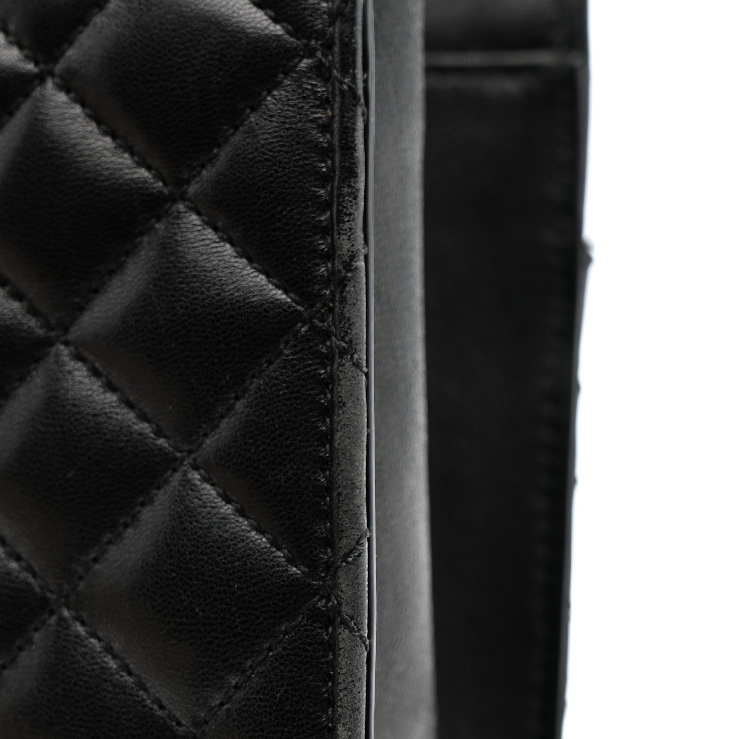 Saint Laurent Lambskin Mixed Matelasse Triquilt Small Monogram Satchel Black 18 of 22