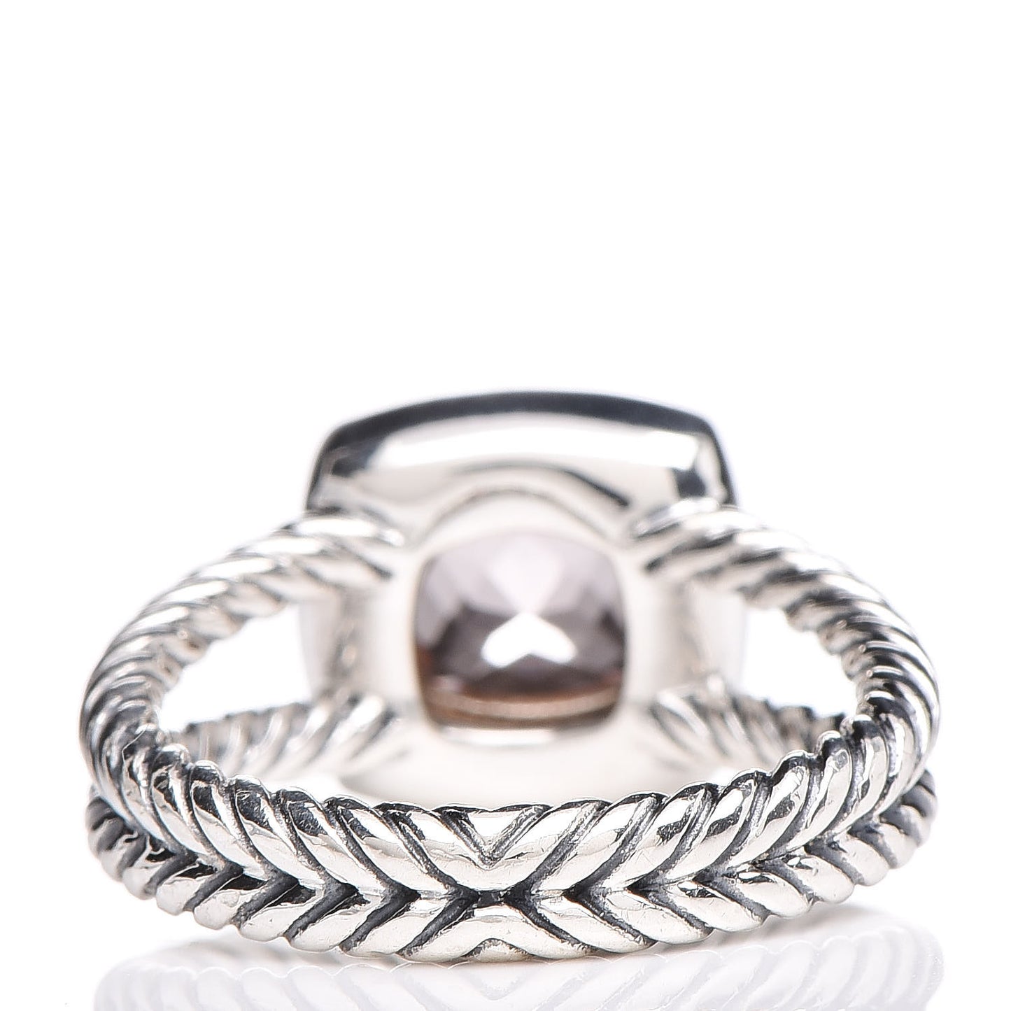 Sterling Silver Diamond Morganite 7mm Petite Albion Ring 50 5.5