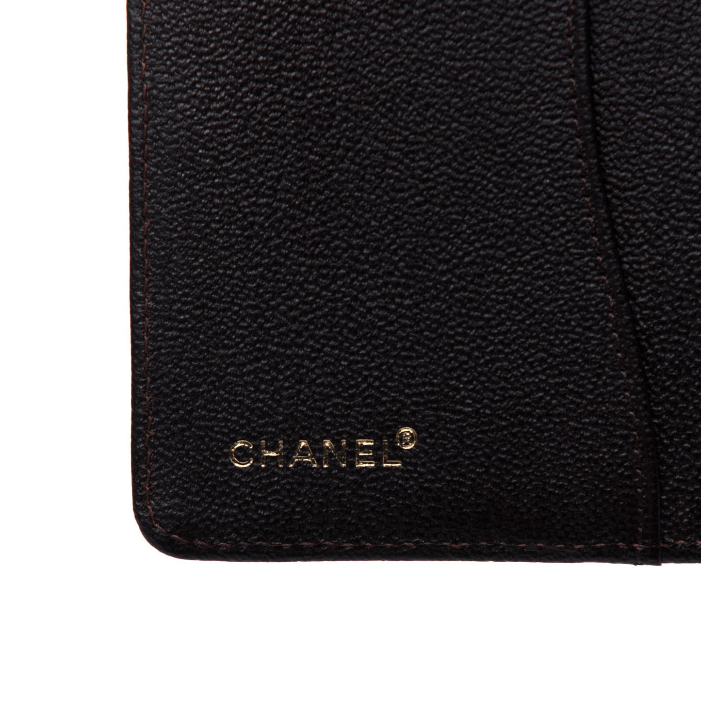 Goatskin Small Ring Agenda Planner Dark Brown