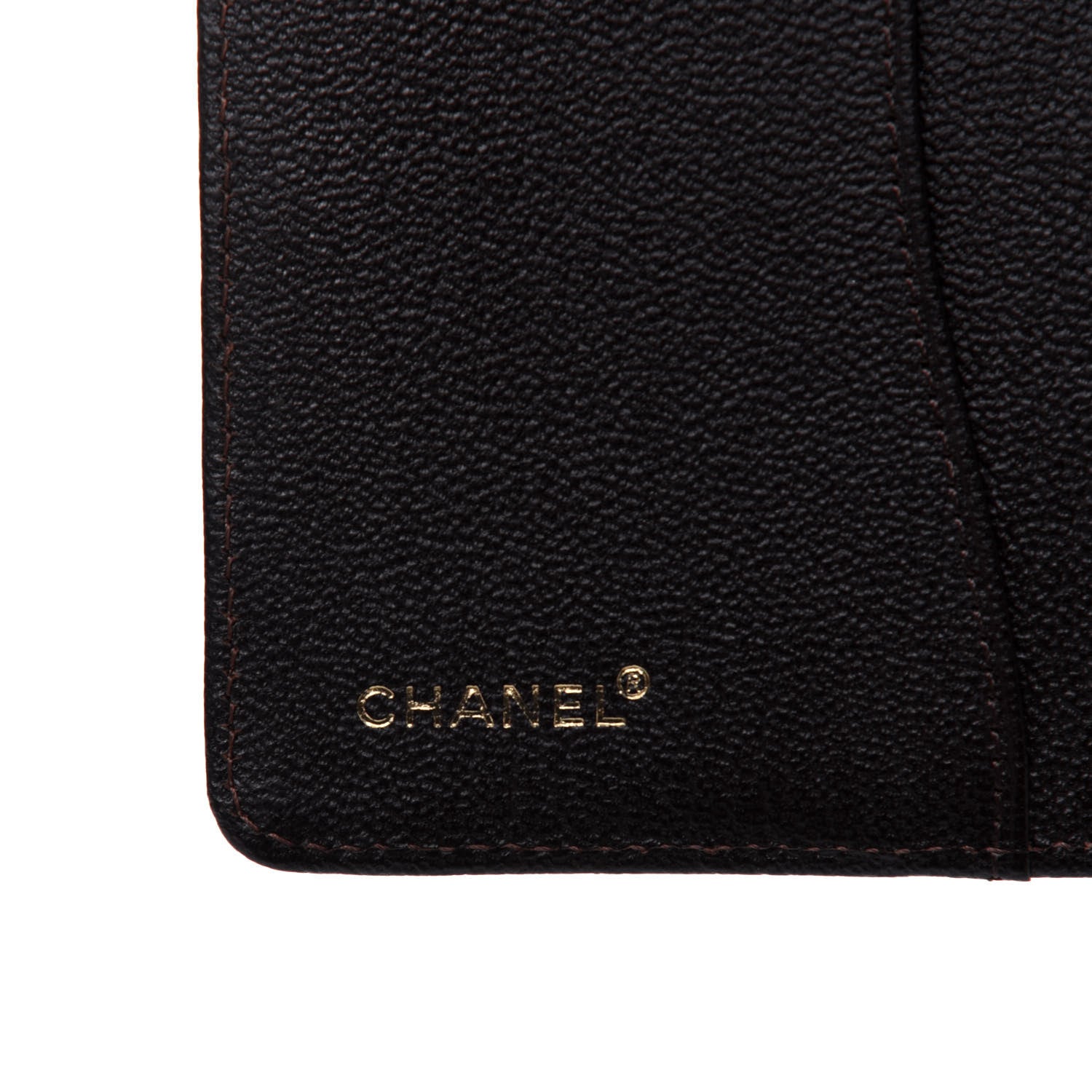 Chanel Goatskin Small Ring Agenda Planner Dark Brown 6 of 16