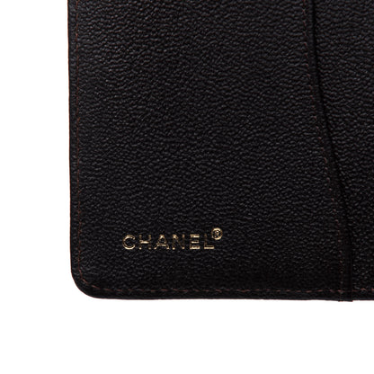 Chanel Goatskin Small Ring Agenda Planner Dark Brown 6 of 16