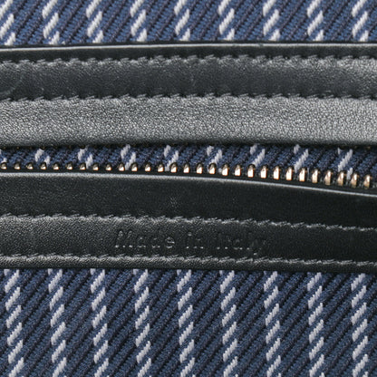 Celine Cotton Canvas Striped Phantom Luggage Navy White 6 of 9