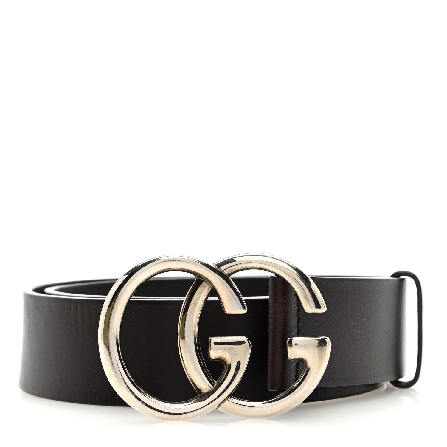 Gucci Smooth Calfskin Double G 40mm Belt 90 36 Dark Brown 1 of 5