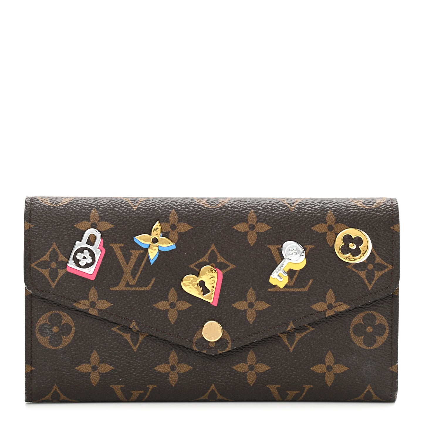 Monogram LV Love Lock Sarah Wallet