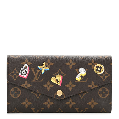 Louis Vuitton Monogram LV Love Lock Sarah Wallet 1 of 10
