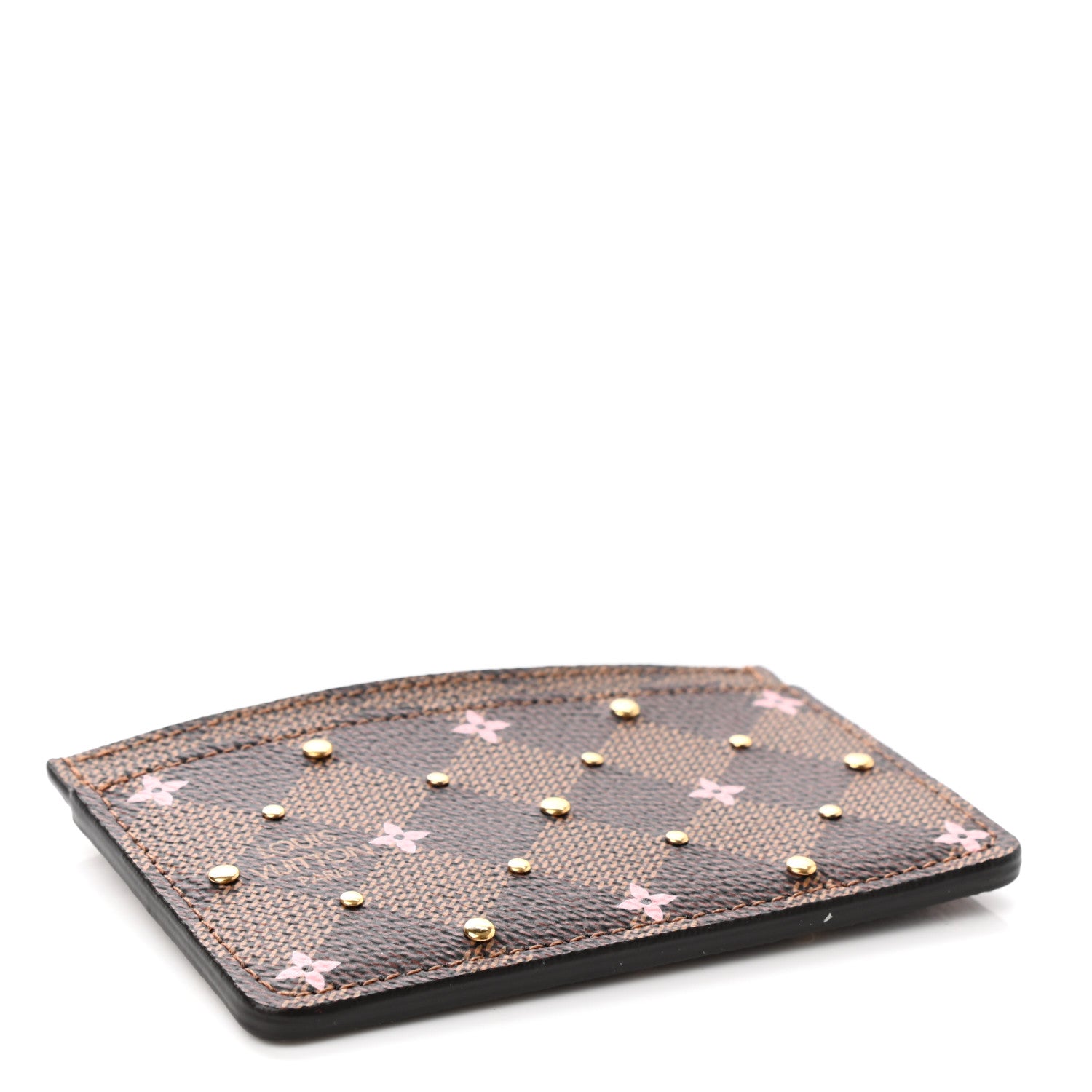 Louis Vuitton Damier Ebene Studded Card Holder 4 of 7