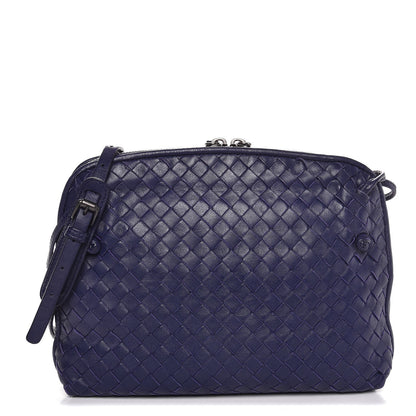 Bottega Veneta Nappa Intrecciato Pillow Crossbody Messenger Atlantic 1 of 8