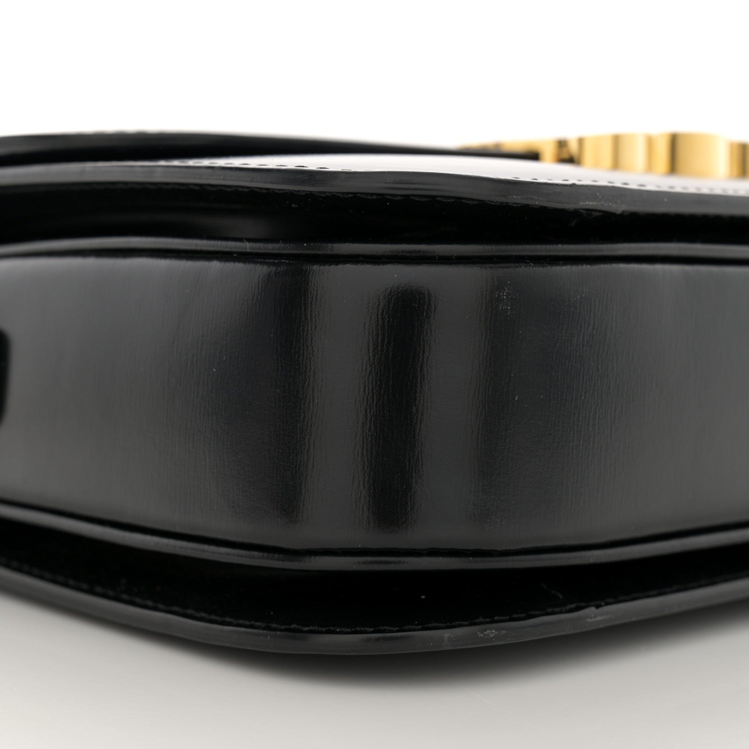 Celine Shiny Calfskin Medium Triomphe Black 10 of 15