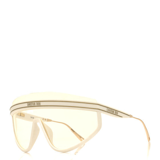 Acetate Mask DiorClub M2U Sunglasses Translucent Ivory