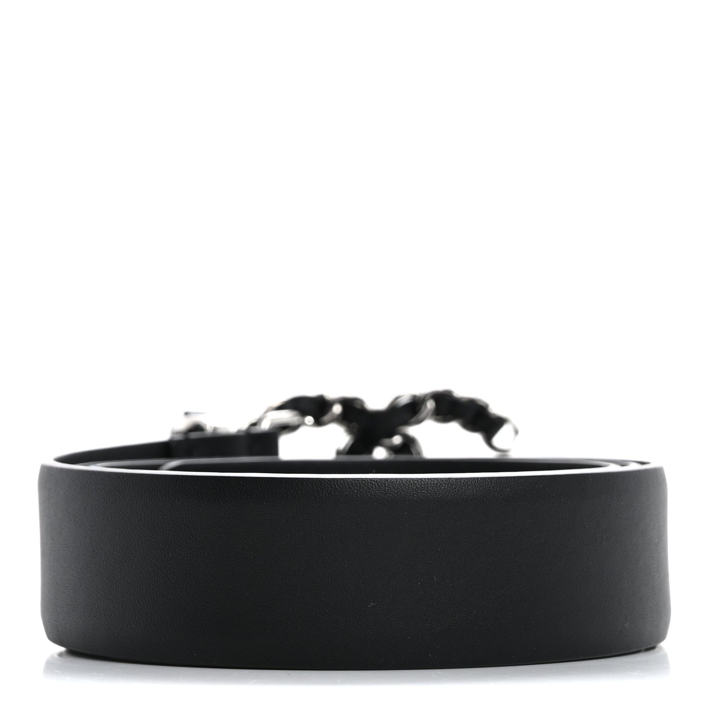 Lambskin CC Chain Belt 85 34 Black