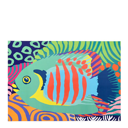 Hermes Wood Paper Printed Under the Waves Puzzles Set of 3 Multicolore 4 of 7