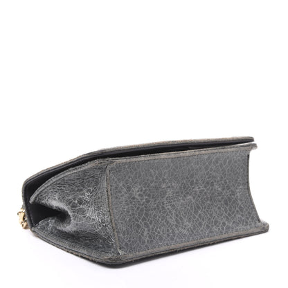 Christian Dior Ceramic Effect Deerskin Diorama Club Bag Dark Grey 3 of 11