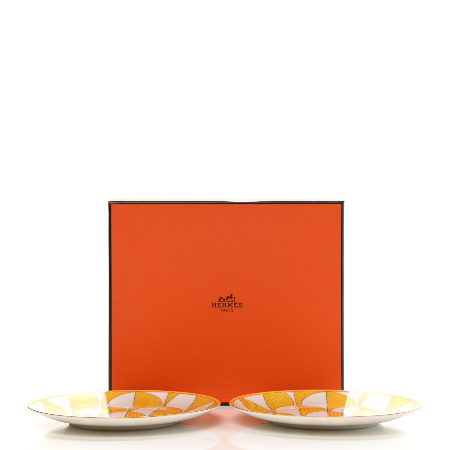 Hermes Porcelain Soleil d'Hermes Bread and Butter Plate Set of 2 8 of 8
