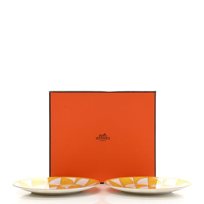 Hermes Porcelain Soleil d'Hermes Bread and Butter Plate Set of 2 8 of 8