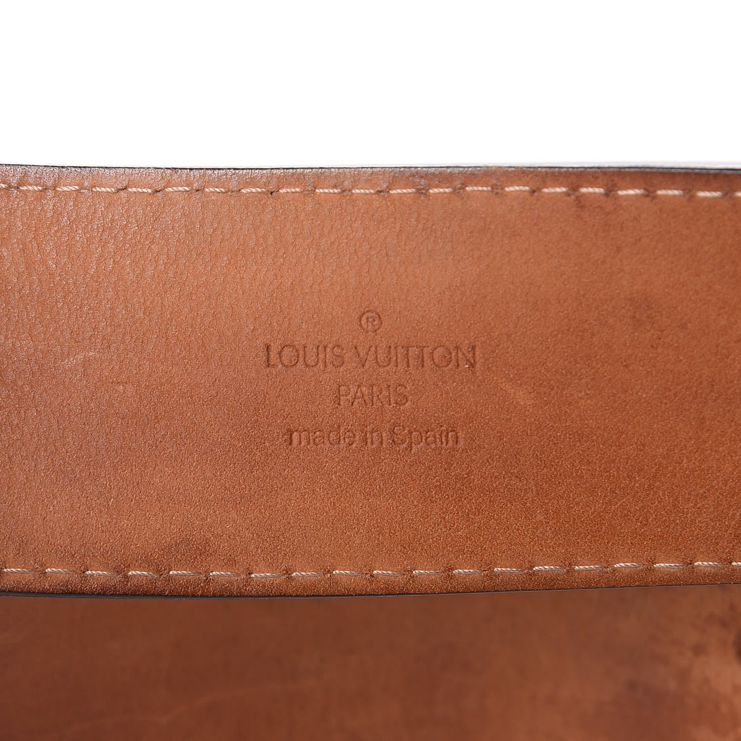 Louis Vuitton Calfskin Jeans Belt 90 36 Black 8 of 12