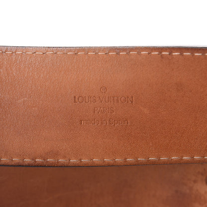 Louis Vuitton Calfskin Jeans Belt 90 36 Black 8 of 12
