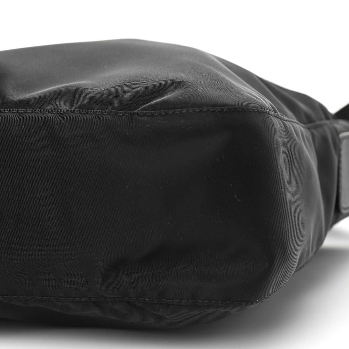 Nylon Vela Flat Messenger Bag Black
