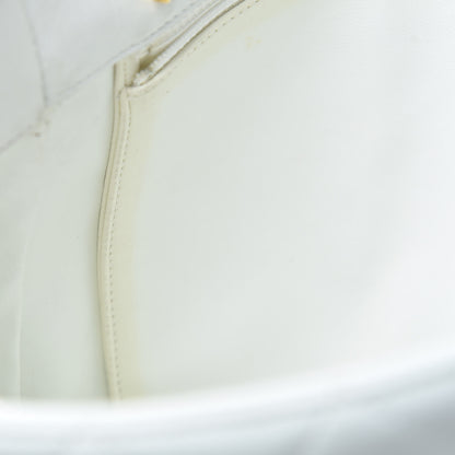 Chanel Lambskin Quilted Shoulder Bag White 14 of 27