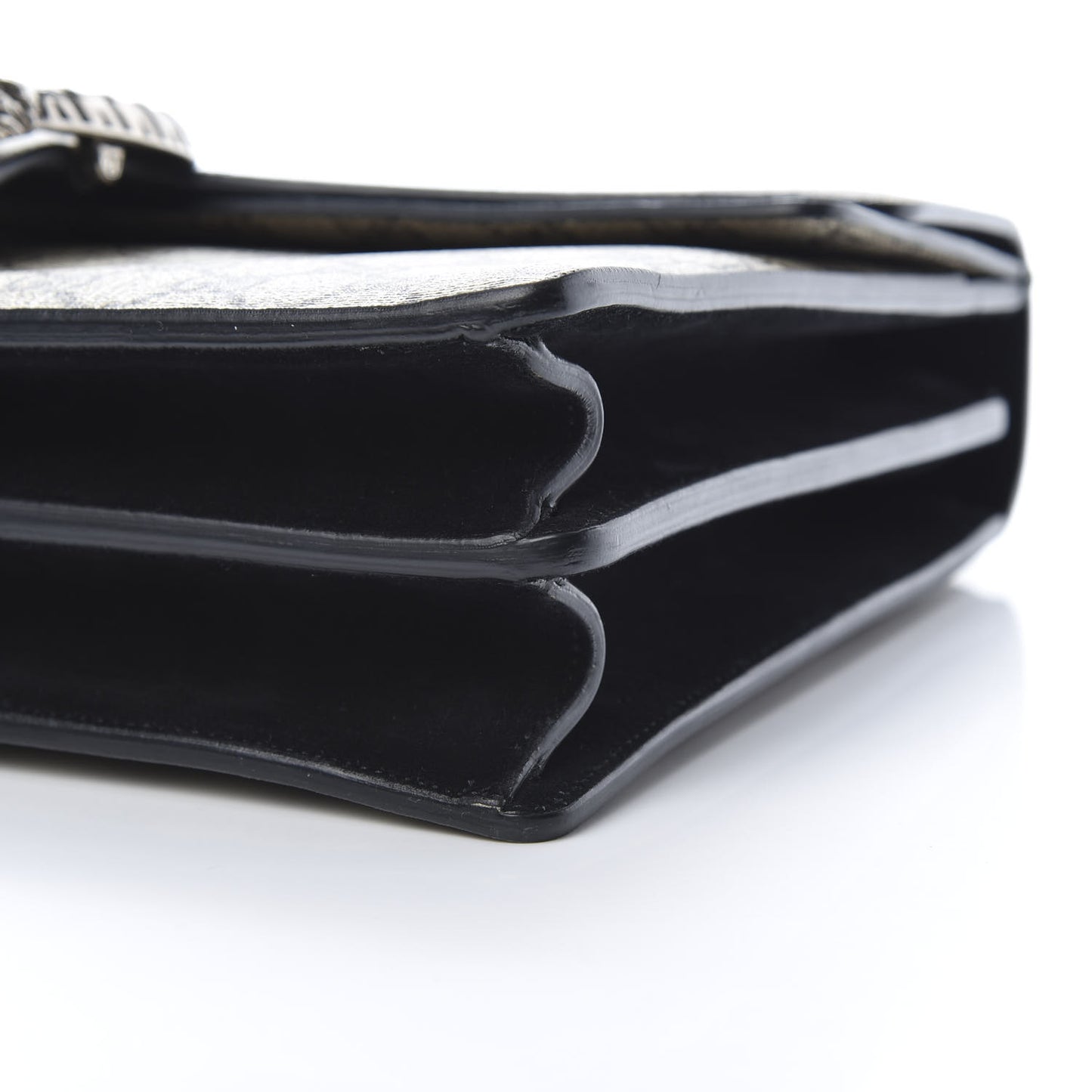 GG Supreme Monogram Medium Dionysus Shoulder Bag Black